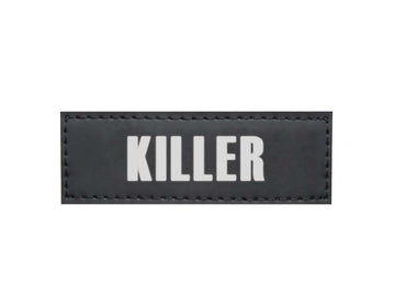 80597 NOBBY Velcro sticker KILLER  Set 2 pcs; 3 x 9 cm
