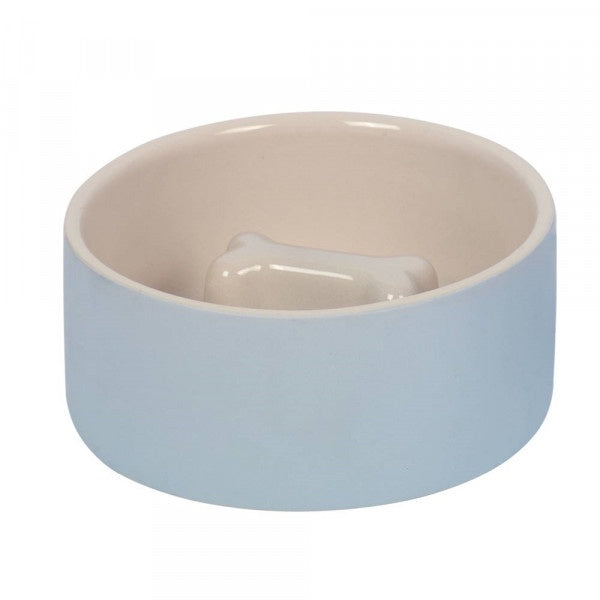 82440 NOBBY Anti-gulping bowl "Bone" grey/cream � 18 x 7cm, 1,0 l