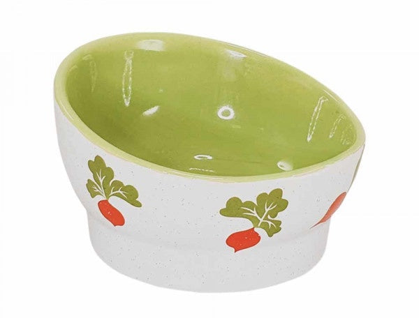 82467 NOBBY Rodent ceramic feeding bowl "Radish"  Ø 18,5 x 9,5 cm, 0,75 l
