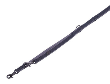 88744-05 NOBBY F�hrleine "Linen Deluxe" black/grey l: 200 cm, w: 16 mm