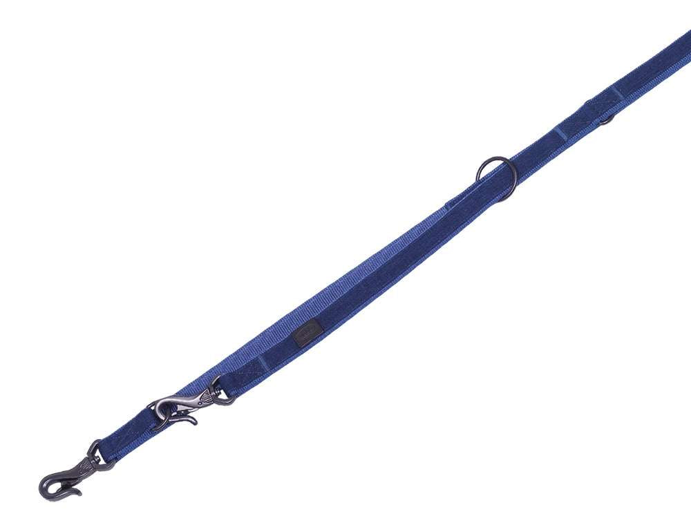 88744-06 NOBBY F�hrleine "Linen Deluxe" blue l: 200 cm, w: 16 mm