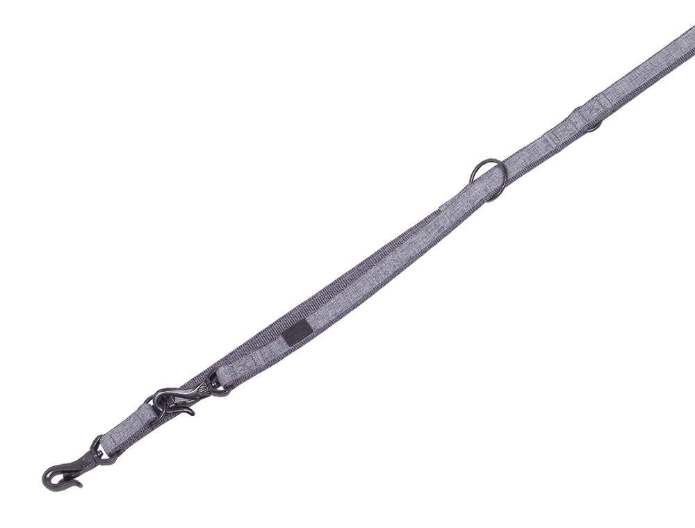 88745-42 NOBBY F�hrleine "Linen Deluxe" grey l: 200 cm, w: 25 mm