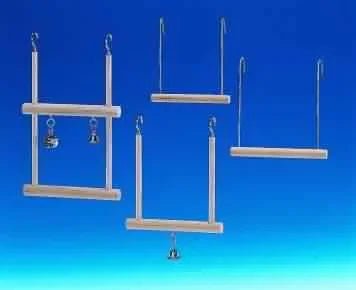 31544 NOBBY Trapeze double, swing with bell 12,5 x 20,5 cm - Paw & Joy