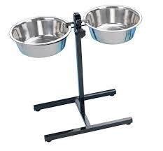 72830 NOBBY Dog-foodbar incl. 2 bowls black 29,0 cm 4,10 ltr. - Paw & Joy