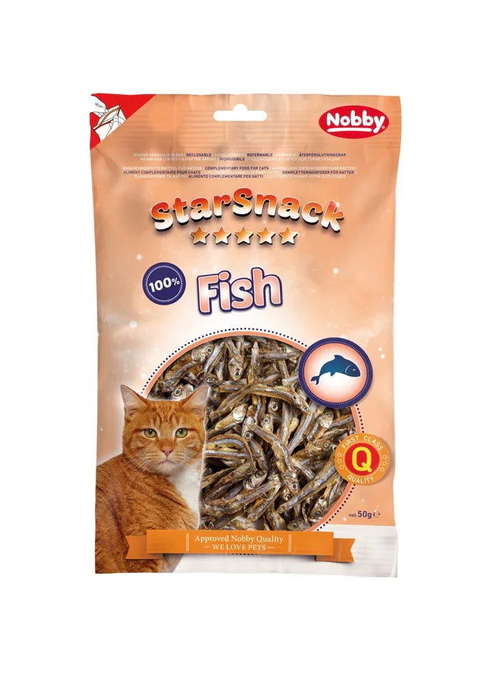 50400 NOBBY StarSnack Fish 50g - Paw & Joy