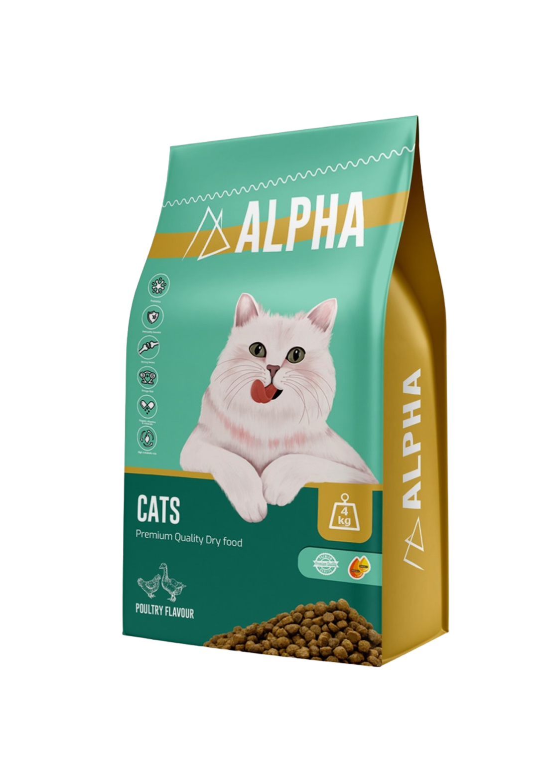 Alpha Poultry Cat Dry Food 4kg -  - PetsOffice