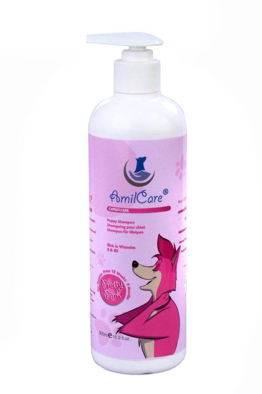Paw & Joy Biggest Pet Supplies brand in Egypt | Amil Care Pretty Pink Puppy Shampoo 500ml