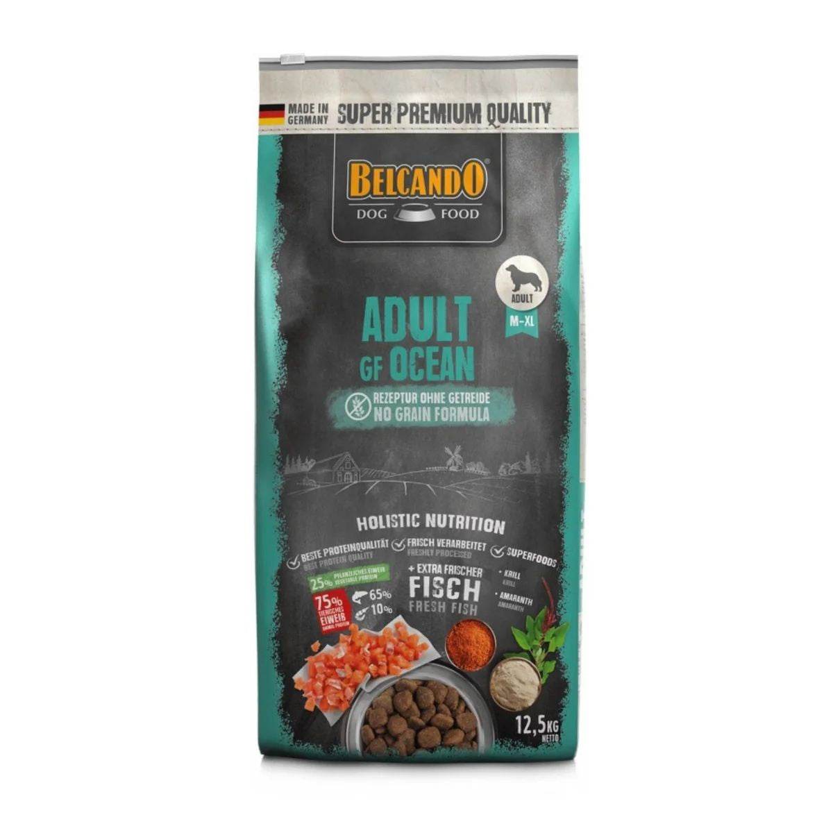 Paw & Joy Biggest Pet Supplies brand in Egypt | Belcando Grain Free Adult Dog Dry Food Ocean Fish 12.5kg