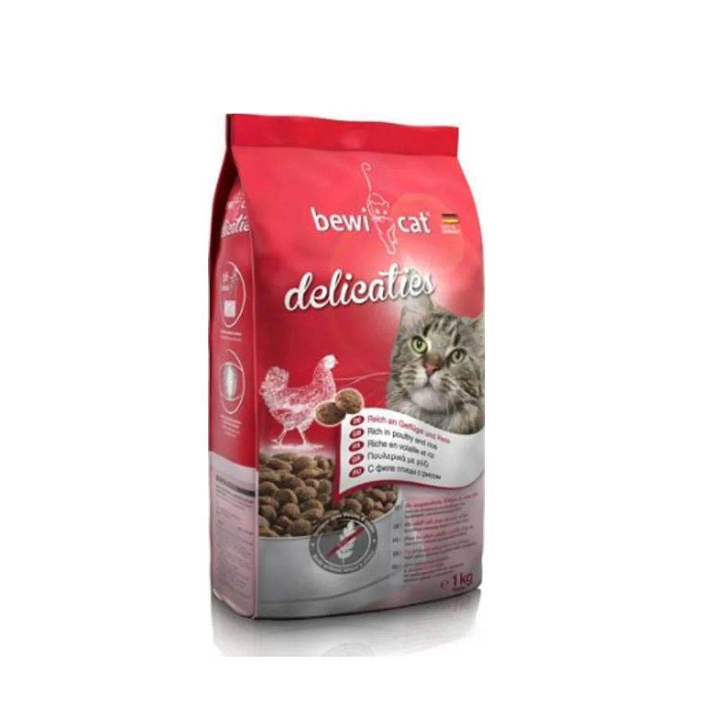 Paw & Joy Biggest Pet Supplies brand in Egypt | Bewi Cat Dry Food Delicates 1kg