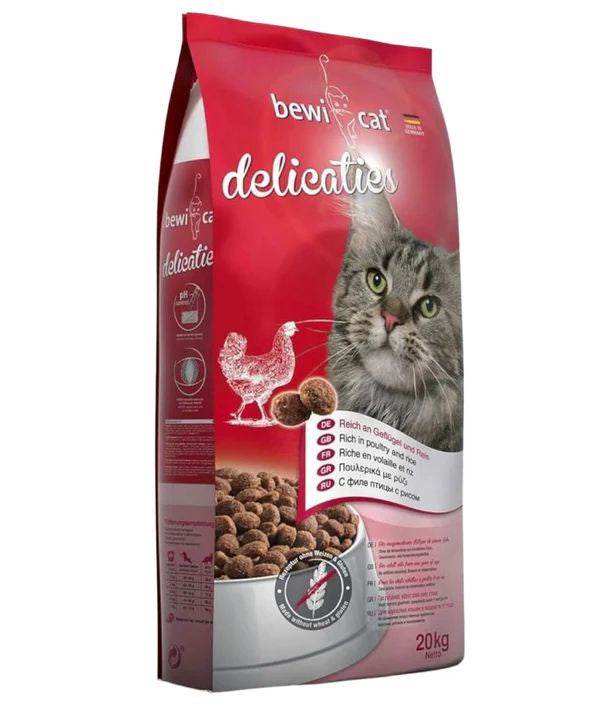 Paw & Joy Biggest Pet Supplies brand in Egypt | Bewi Cat Dry Food Delicates 20kg