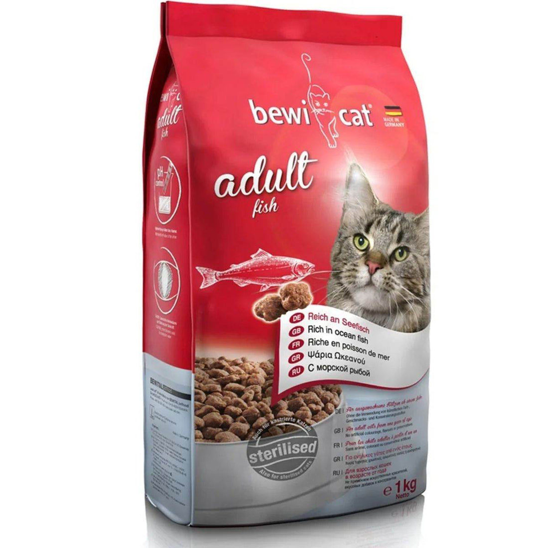 Paw & Joy Biggest Pet Supplies brand in Egypt | Bewi Cat Dry Food Fish 1kg