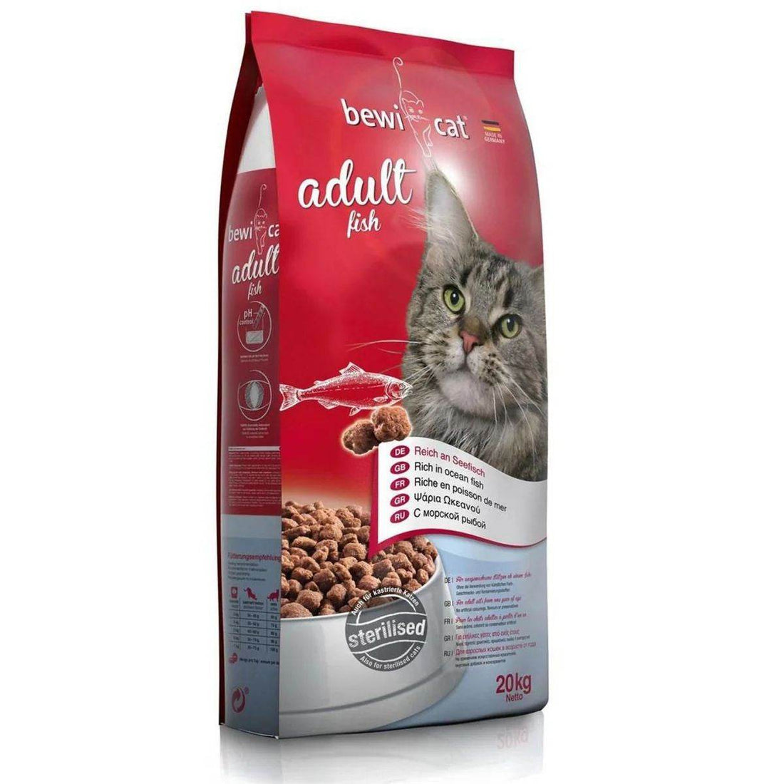Paw & Joy Biggest Pet Supplies brand in Egypt | Bewi Cat Dry Food Fish 20kg