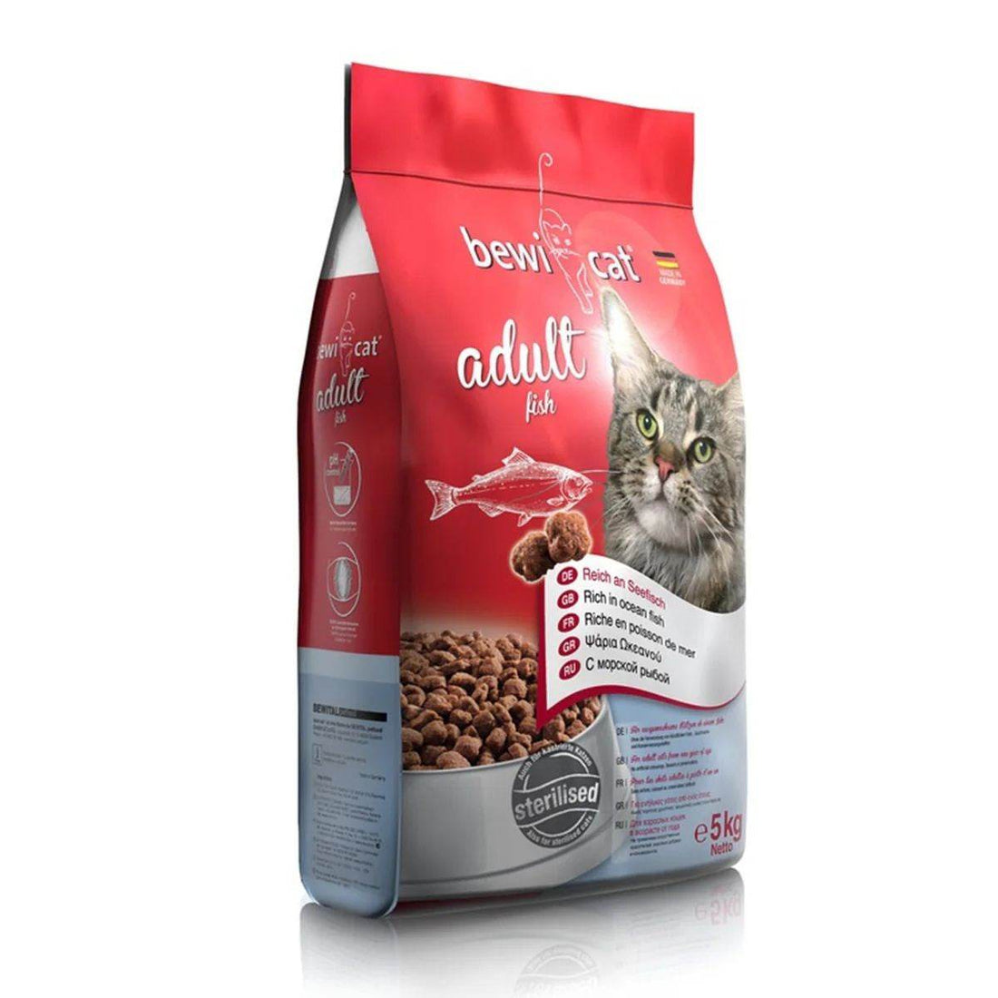 Paw & Joy Biggest Pet Supplies brand in Egypt | Bewi Cat Dry Food Fish 5kg