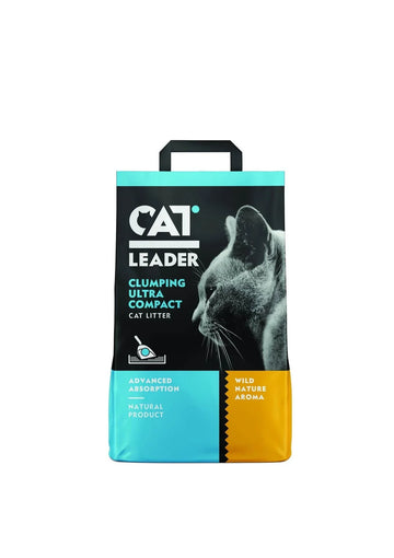 CAT LEADER Premium Clumping cat litter WILD NATURE aroma 5Kg - Paw & Joy
