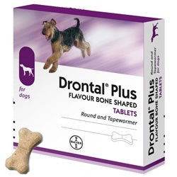Paw & Joy Biggest Pet Supplies brand in Egypt | Drontal plus for Puppies and Dogs De-Worming Tablet