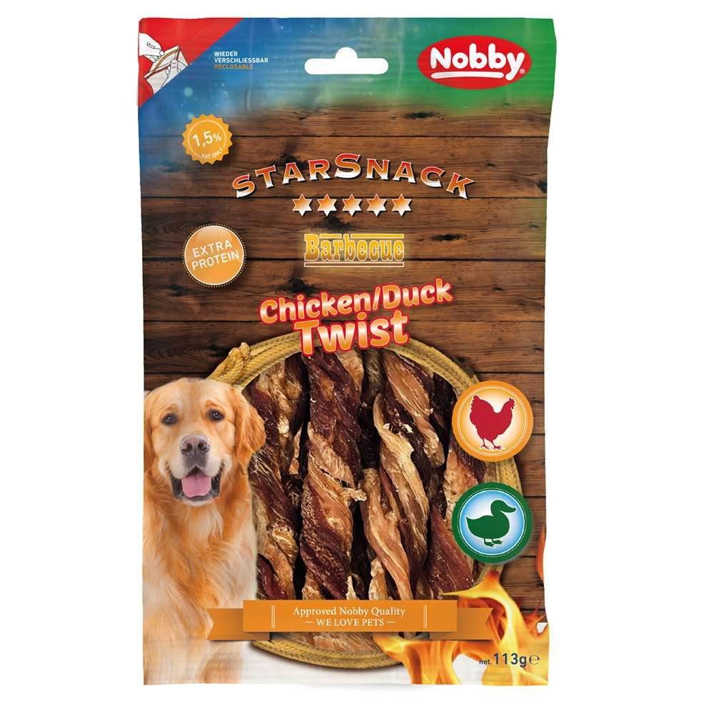Paw & Joy Biggest Pet Supplies brand in Egypt | 50941 StarSnack Barbecue Chicken/Duck Twist 113g