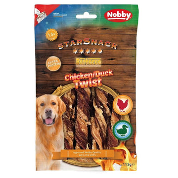 Paw & Joy Biggest Pet Supplies brand in Egypt | 50941 StarSnack Barbecue Chicken/Duck Twist 113g