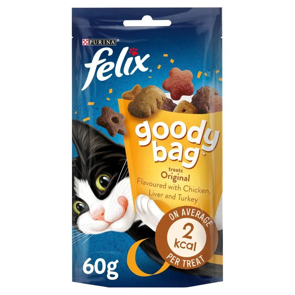 Purina Felix Goody Bag Cat Treats Original 60g - Paw & Joy