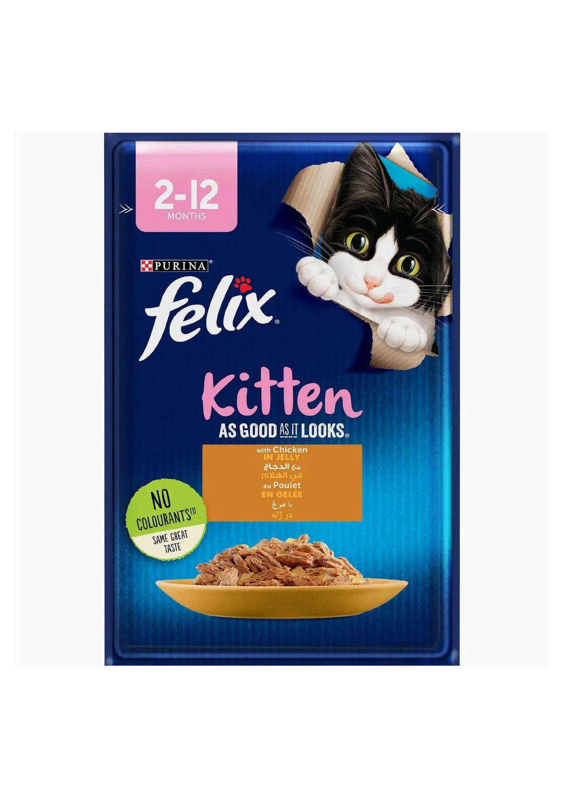 Purina Felix Chicken Kitten Wet Food Pouch 85g - Paw & Joy