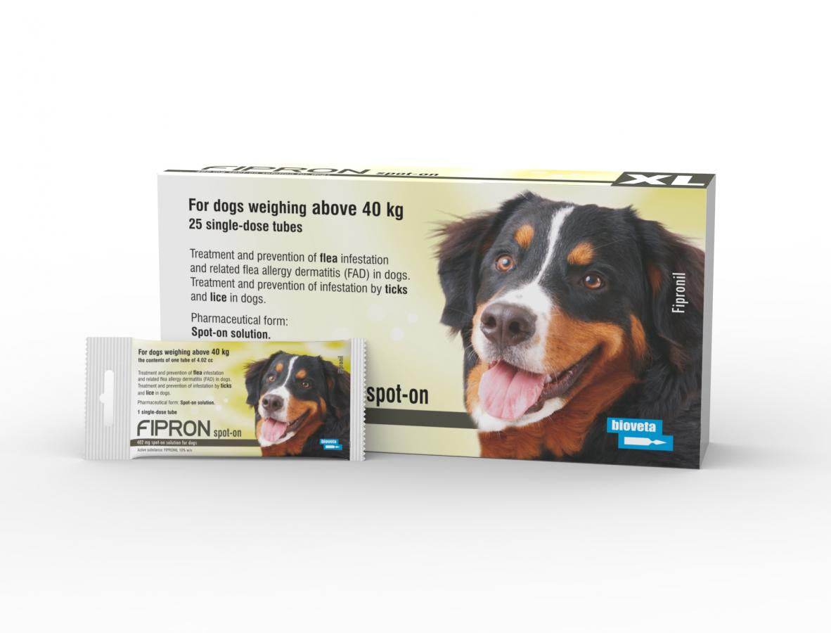 Paw & Joy Biggest Pet Supplies brand in Egypt | Fipron XL Spot On for 40kg and above (1 Dose)
