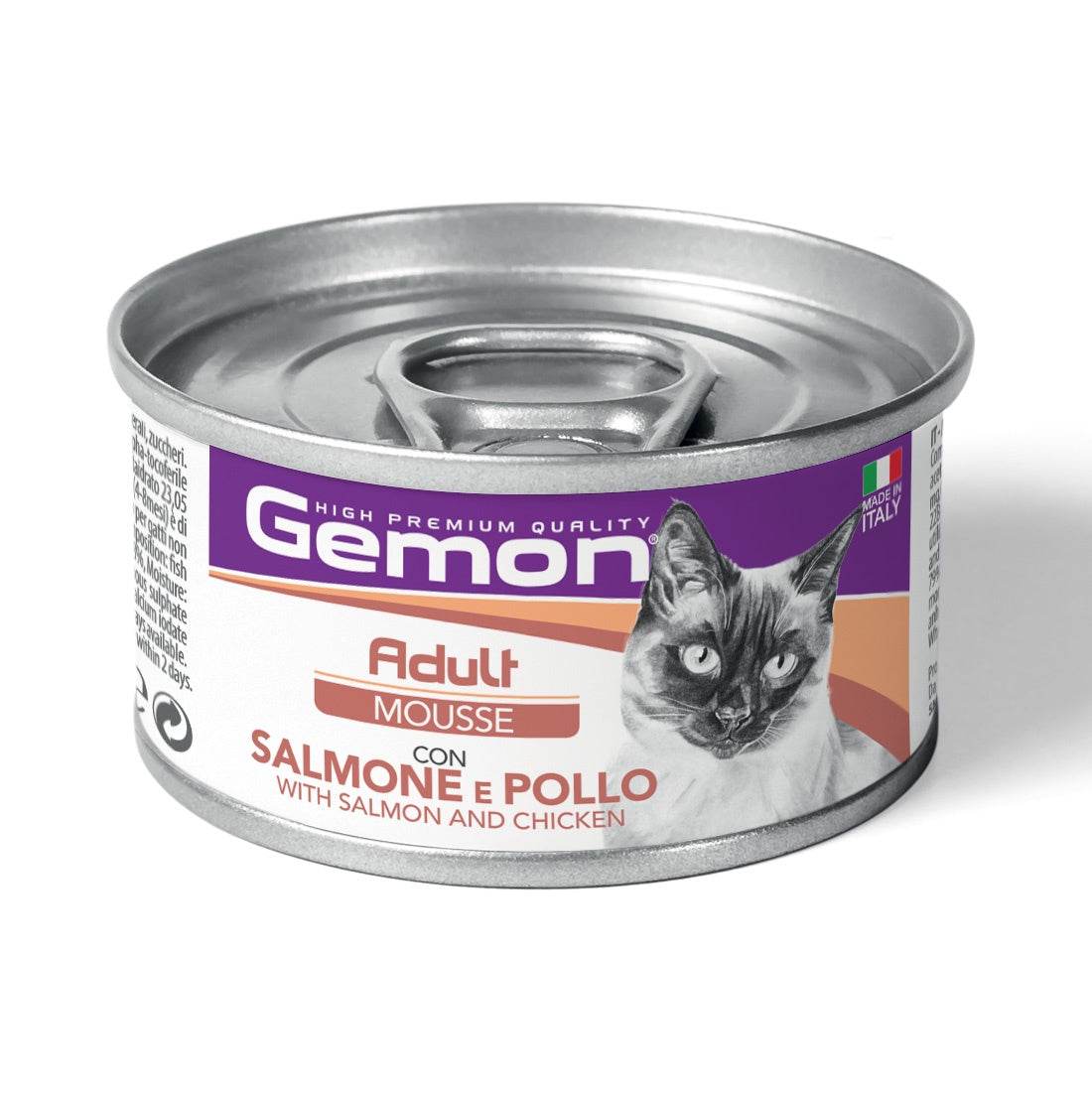 Paw & Joy Biggest Pet Supplies brand in Egypt | GEMON High Premium Mousse Salmon&Chicken Cat Wet Food 85g