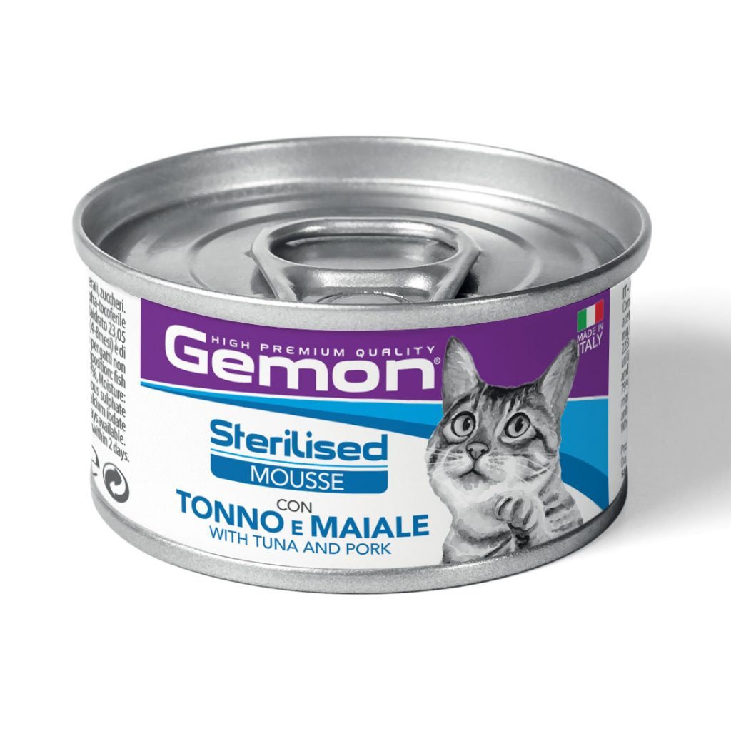GEMON High Premium Mousse Tuna&Pork Cat Wet Food 85g