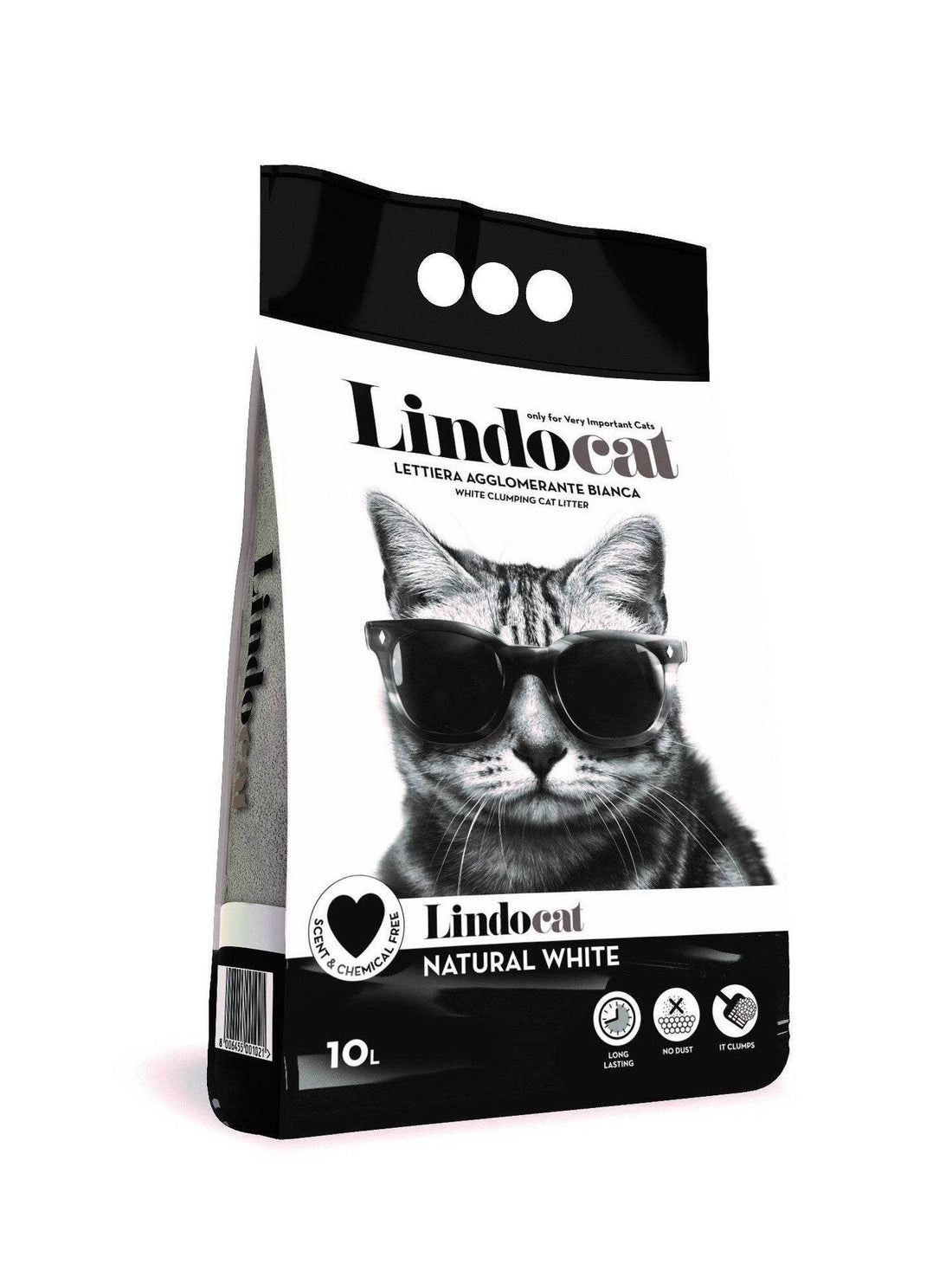 Paw & Joy Biggest Pet Supplies brand in Egypt | LINDOCAT Natural White Clumping Cat Litter 10L
