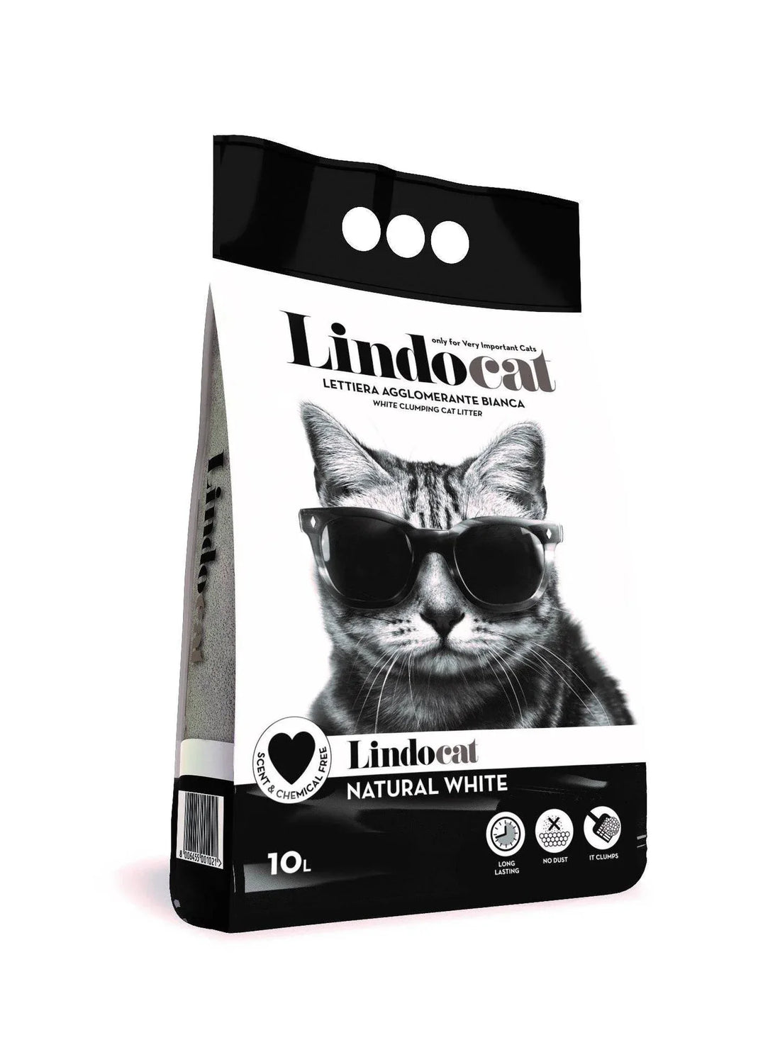 LINDOCAT Natural White Clumping Cat Litter 10L - Paw & Joy