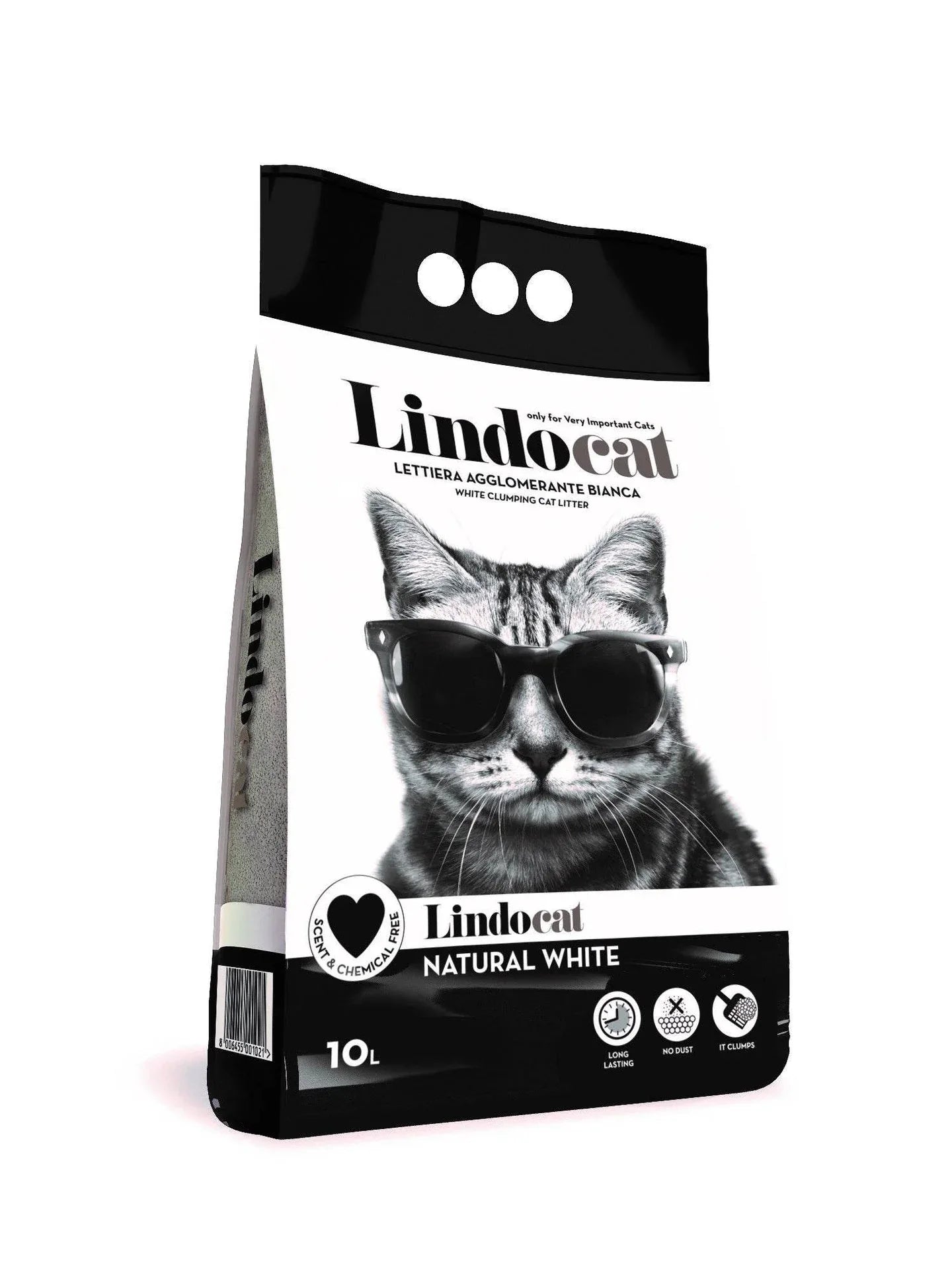 LINDOCAT Natural White Clumping Cat Litter 10L - Paw & Joy