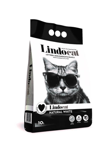 LINDOCAT Natural White Clumping Cat Litter 10L - Paw & Joy