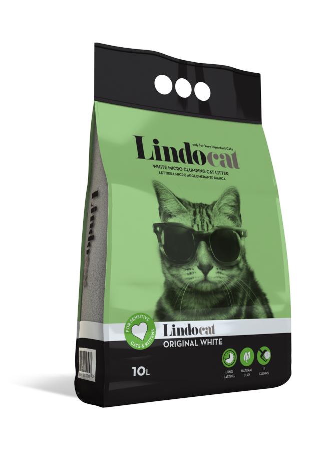 LINDOCAT Original White Clumping Cat Litter 10L
