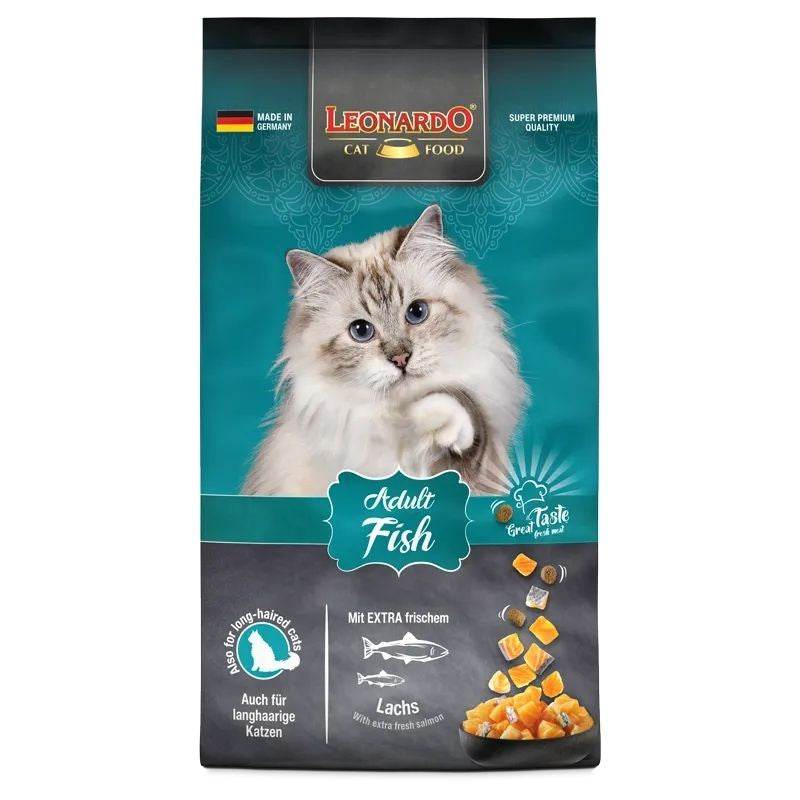Paw & Joy Biggest Pet Supplies brand in Egypt | Leonardo Cat Dry Food Fish 1.8kg