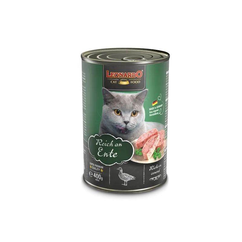 Paw & Joy Biggest Pet Supplies brand in Egypt | Leonardo Duck Cat Wet Food 400g