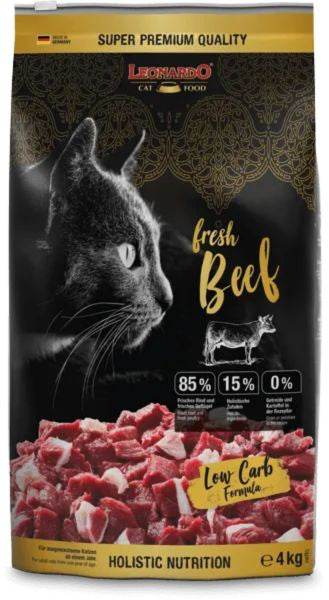 Paw & Joy Biggest Pet Supplies brand in Egypt | Leonardo Fresh Beef Cat Dry Food 4kg