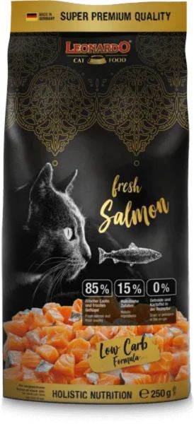 Paw & Joy Biggest Pet Supplies brand in Egypt | Leonardo Fresh Salmon Cat Dry Food 250g