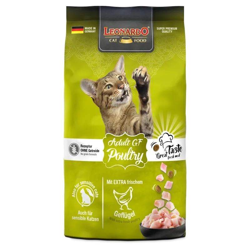 Paw & Joy Biggest Pet Supplies brand in Egypt | Leonardo Grain Free Cat Dry Food Poultry 1.8kg