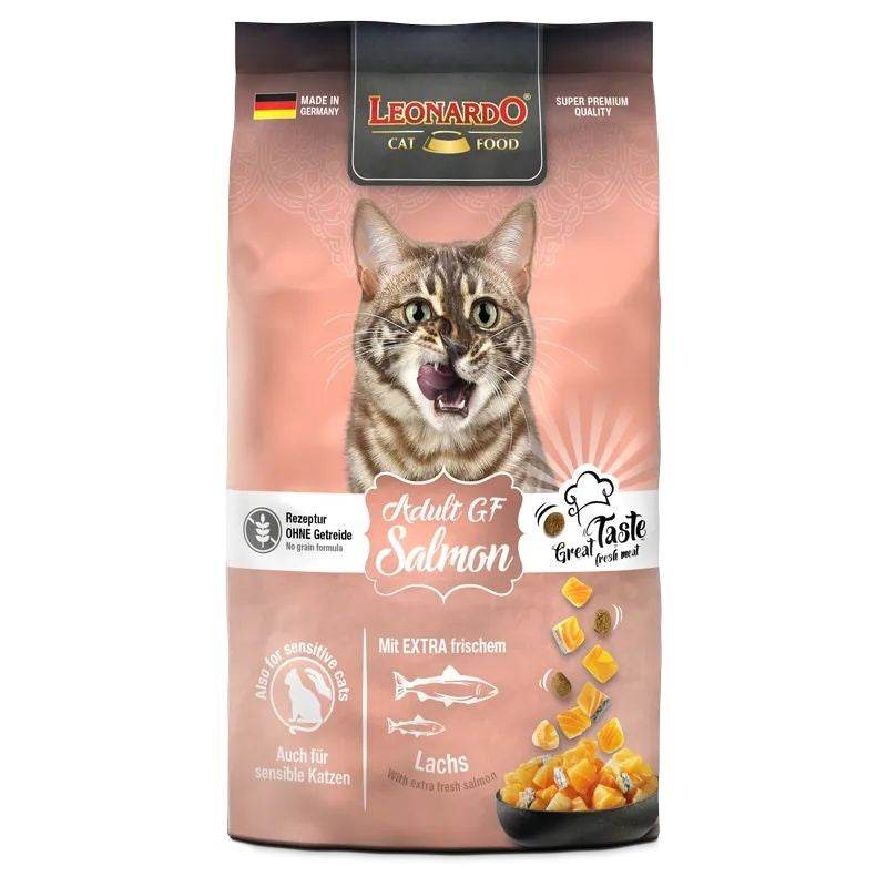 Paw & Joy Biggest Pet Supplies brand in Egypt | Leonardo Grain Free Cat Dry Food Salmon 1.8kg