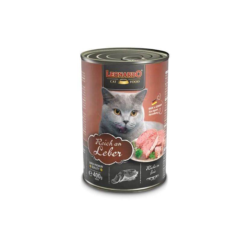 Paw & Joy Biggest Pet Supplies brand in Egypt | Leonardo Liver Cat Wet Food 400g