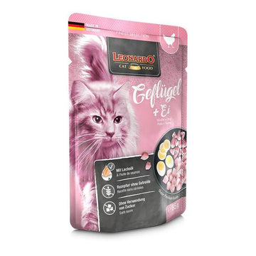 Paw & Joy Biggest Pet Supplies brand in Egypt | Leonardo Poultry&Egg Cat Wet Food Pouch 85g