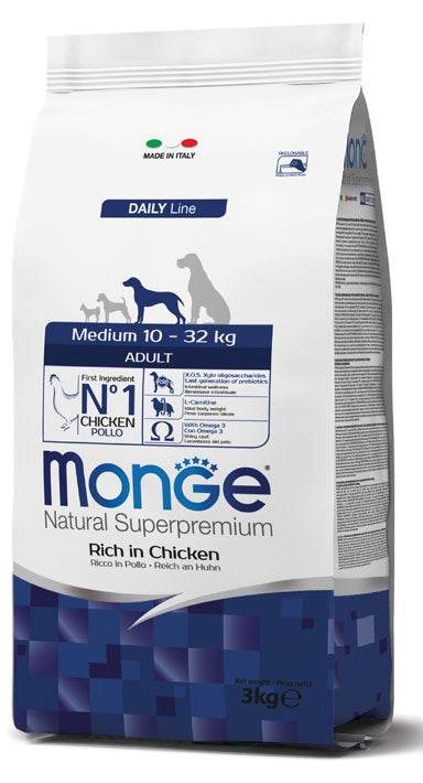 Paw & Joy Biggest Pet Supplies brand in Egypt | MONGE Super Premium Adult Dog Dry Food 3kg
