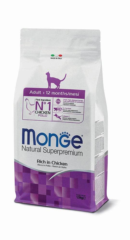 Paw & Joy Biggest Pet Supplies brand in Egypt | MONGE Super Premium Cat Dry Food 1.5kg