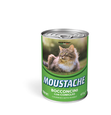 MOUSTACHE Chunks Rabbit Cat Wet Food 415g