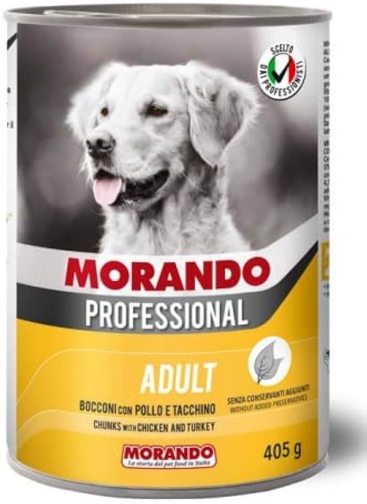 Paw & Joy Biggest Pet Supplies brand in Egypt | Morando Dog Wet Food Chunks Chicken&Turkey 405g