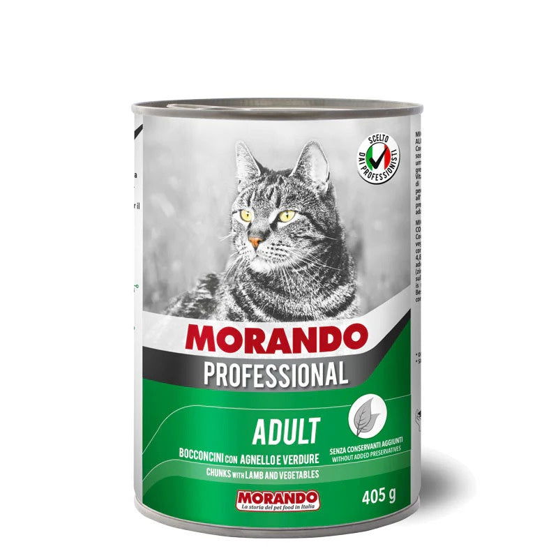 Morando Cat Wet Food Chunks Lamb&Vegetables 405g -  - PetsOffice