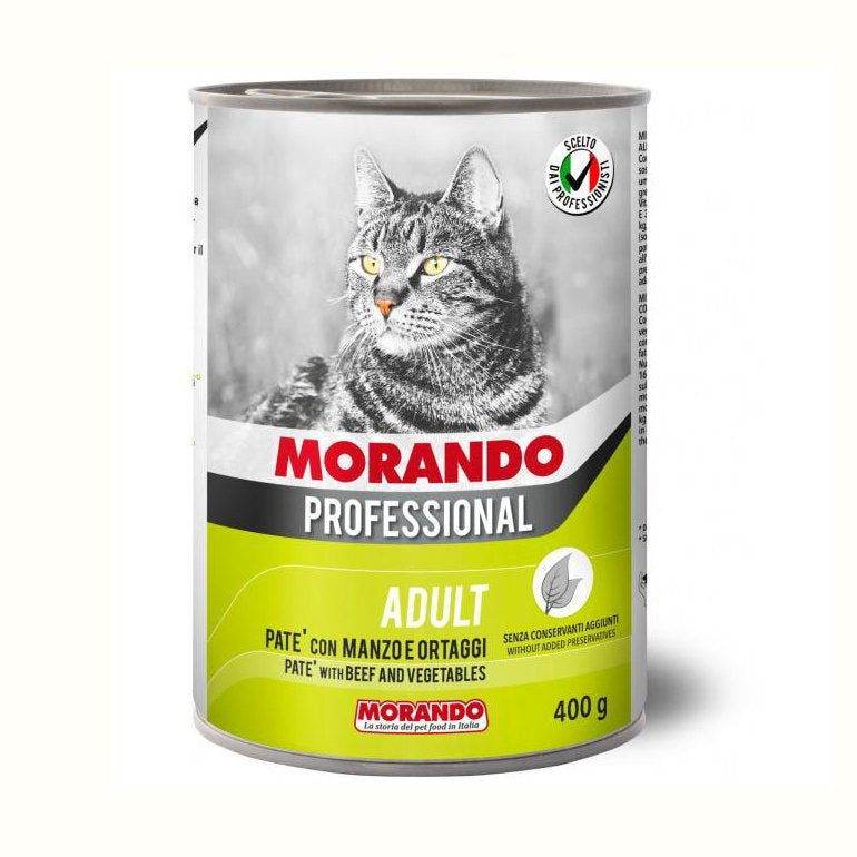 Paw & Joy Biggest Pet Supplies brand in Egypt | Morando Cat Wet Food Pate Beef&Vegetables 400g