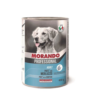 Paw & Joy Biggest Pet Supplies brand in Egypt | Morando Dog Wet Food Pate Codfish 400g