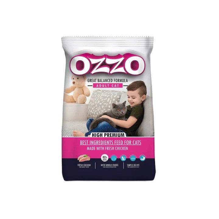 Paw & Joy Biggest Pet Supplies brand in Egypt | Ozzo Adult Cat Dry Food 4kg