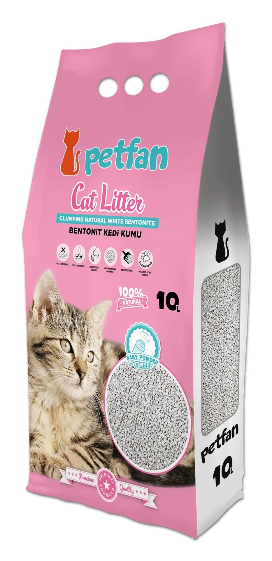 PETFAN Clumping Cat Litter Baby Powder 10L - Paw & Joy