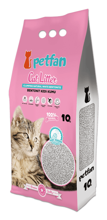 Paw & Joy Biggest Pet Supplies brand in Egypt | PETFAN Clumping Cat Litter Baby Powder 10L