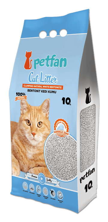 Paw & Joy Biggest Pet Supplies brand in Egypt | PETFAN Clumping Cat Litter Marseille Soap 10L